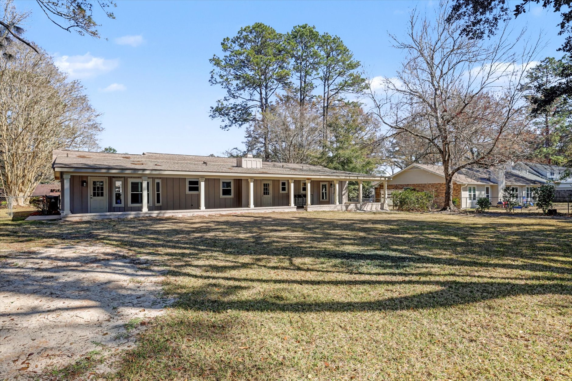 Shannon Lakes rear exterior with covered porch